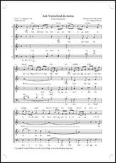 Ack Varmeland du skona SATB choral sheet music cover